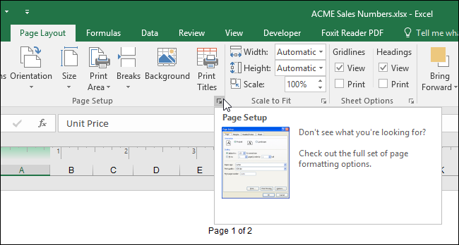 excel for mac picture in page header